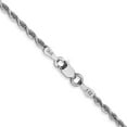 thumbnail image 2 of Diamond2Deal 14K White Gold 20 Inch 2mm Diamond-cut Quadruple Rope Chain Necklace for Women, 2 of 5