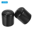 thumbnail image 3 of Uxcell 30MM Vinyl Rubber End Caps, 10 Pack Round Bolt Screw Covers Caps for Metal Tubing Bolts, Black, 3 of 7