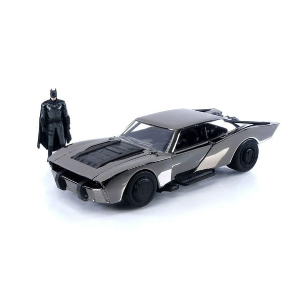 Jada Toys Batmobile SDCC 2022 1:24 Scale with Batman Diecast Vehicles Chrome Black