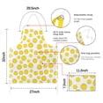 thumbnail image 7 of Yellow Lemon Fruit Slices White Pattern Apron-Garden Aprons for Women with Pockets-Cotton Linen Waterproof Kitchen Cooking Gardening Aprons Adjustable for Kitchen,Cooking,BBQ and Salon 33x27 Inch, 7 of 7