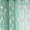 Teal, variant on Delancey Metallic Print Sheer Grommet Window Panel Curtain
