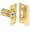 Brass, variant on Ball Catch, Bright, 3.5 lb., 1-3/8 in.L 347B3
