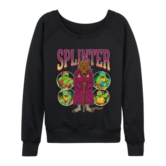 Teenage Mutant Ninja Turtles - Splinter TMNT - Women's French Terry Long Sleeve Pullover