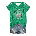 thumbnail image 5 of Womens Sequin Football T-Shirts 2025 Game Day Casual Loose Short Sleeve Tees Crewneck Vintage Fashion Tops, 5 of 5