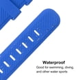 thumbnail image 3 of uxcell rubber watch band 20mm width unique design silicone strap for smart watch Tang Blue, 3 of 5