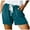 Blue, variant on Lixiuxyad Casual Summer Shorts Womens Drawstring Shorts Summer Elastic Waist Casual Lightweight With Pockets,Blue L