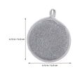 thumbnail image 2 of Worgeous 12 Pcs Non-harm Hand Scrubber Sponge 12.00X12.00X2.50CM Silver, 2 of 7