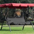 thumbnail image 3 of Swing Chair Cushion,, Easy To Clean Foldable 3- 150X50X10cm Non-Fading Swing  Cover,  Yard, 3 of 7
