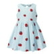 thumbnail image 1 of Odeerbi Niñas Verano Algodón Vestido Tanque Floral Vestido Sol Sin Mangas A-Vestido Sin Mangas de Princesa, 1 of 3