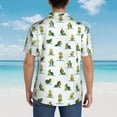thumbnail image 6 of Daiia Cute Avocado Yoga Hawaiian Shirt for Men Gentle Cotton Regular Short Sleeve Casual-XX-Large, 6 of 9