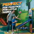 thumbnail image 5 of PlayBolt Size 3 Mini Basketballs – 7 Inch, 3 Pack (Red, White & Blue) | Youth Rubber Basketballs with Hand Pump for Kids – Indoor & Outdoor Hoops, Training & Practice, 5 of 7