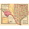 thumbnail image 2 of Stedman 32x25 White Modern Wood Framed Museum Art Print Titled - Texas - Stedman 1873, 2 of 4