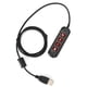 thumbnail image 2 of Adaptador de cable USB QD con conector H901 y volumen ajustable para auriculares de centro de llamadas de 3,5 mm para equipos con auriculares rojos, 2 of 5