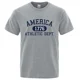 thumbnail image 2 of Camiseta con letras del Departamento Atlético de Estados Unidos 1776, ropa de moda para hombre, camiseta de lujo de verano, camiseta de algodón transpirable de estilo hip hop, 2 of 5