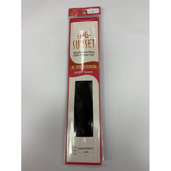 Sunset Pure Beaute' Ultra Premium Tape Hair Extensions - 18 Inches Body Wave Color #F6/27