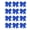 Blue, variant on Jinswick 12pcs 8" Hand‑Made Grosgrain Cheer Bows, Hair Accessories for Softball Cheerleader Sports