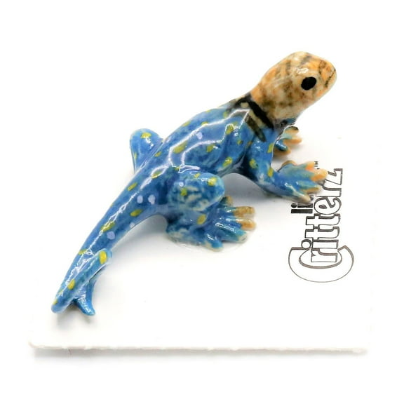Little Critterz Collared Lizard "Boomer" Reptile - Handcrafted Home Decor Reptile Decorative Figurine - Miniature Porcelain Figurine