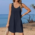 thumbnail image 4 of ZZwxWA Summer Dress for Women Sleeveless Tank Dress with Pockets Casual Short A Line Dress Crewneck Sundress 2025, 4 of 6