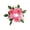 Watermelon Red, variant on HuiXinOu Silk Rose Wreath with Candlestick - Artificial Floral Arrangement for Wedding, Party, Table Decor, February 14 Romantic Ambiance, Home Celebration