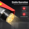 thumbnail image 6 of 440lbs/550lbs Electric Hoist, 110v Portable Electric Lift, Electric Winch W/Remote Control & Single/Double Slings for Lifting in Factories, Warehouses, Construction Site, Mine Filed (440Lbs), 6 of 15