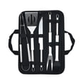 thumbnail image 2 of Soidarity Herramientas para parrilla de barbacoa, tenedor portátil de mano para barbacoa de acero inoxidable, pinzas reutilizables para acampar, Estufas de camping  5PCS Soidarity OD011055-02, 2 of 6