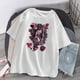 thumbnail image 1 of Camiseta Mujer Manga Corta Con Estampado NiñA Dibujos Animados Estilo GóTicopangjing, 1 of 4