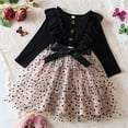 thumbnail image 2 of Delliss Girl Summer Tulle Dress Polka Dot Casual A-line Flutter Ruffle Sleeve Double Layer Flowy Dress 1-6 Years, 2 of 9