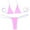 Pink, variant on Triangle Halter Bikini Sets for Women Microbra Thong Swimwear Suit Cheeky Mesh Sheer See Through Two Pieces Bathing Suits White Free Size