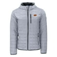 thumbnail image 2 of Men's-Cutter & Buck  Gray Oklahoma State Cowboys Rainier Eco PrimaLoft Hooded Full-Zip Jacket, 2 of 3