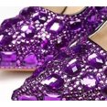 thumbnail image 3 of XIHAHA-Sandalias de tacón alto para mujer, zapatos de fiesta de Color, diseño Floral, con diamantes completos, 3 of 5
