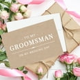 thumbnail image 4 of Koyal Wholesale Groomsmen Wedding Day Gift Cards with Envelopes set of 8 Kraft Brown On My Wedding Day Cards, 4 x 6-In, 4 of 5