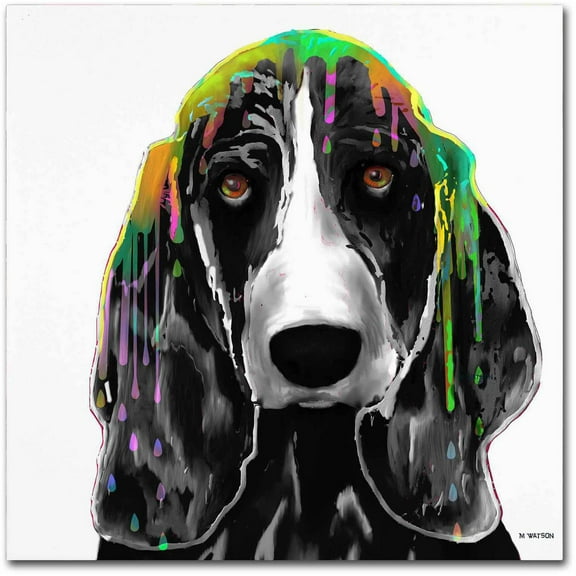 Marlene Watson "Basset Hound" Canvas Art
