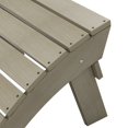 thumbnail image 2 of Outdoor Adirondack Chair Folding Ottoman, Weathered Gray, 2 of 10