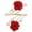 Red, variant on Kaonry Curtain Ring, Curtain Tiebacks Red Rose with Pearls Curtain Holdbacks Decorative Gold Curtain Tiebacks Handmade Flower Curtain Holdbacks No Drill Curtain Holder for Home Decor