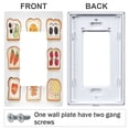 thumbnail image 3 of Yayeee Rocker Switch Wall Plate 3-Gang 6.5"x4.6" Home Decorative Outlet Cover, Various Toasts, 3 of 6
