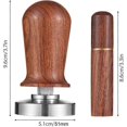 thumbnail image 2 of 51mm Espresso Tamper & Stirrer Set with Wooden Handle Press and WDT Tool for Espresso Machine Acces, 2 of 4