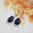thumbnail image 2 of Lapis Lazuli earrings Lever Back Hook Earring Teardrop Lapis Lazuli Earring, 2 of 3