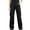 #02 Black 【Mix, Match & Rotate: Stock Up on Daily Colors】, variant on Women's Cargo Pants, Straight Leg Solid Trousers with Multi Pockets, Casual Long Pants for Work Outdoor Hiking Wear | VerBelle,Army Green L