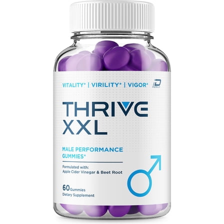 Thrive XXL Gummies for Men – ThriveXXL Gummy Natural Blend Vitamins for Overall Health, 1 Pack, 60 Gummies