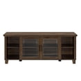 thumbnail image 2 of 58" TV Stand with Middle Glass Doors - Dark Walnut, 2 of 7