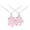 Pink, variant on Jewelry VerPetridure fresh best friends clavicle necklace Womens Jewellery