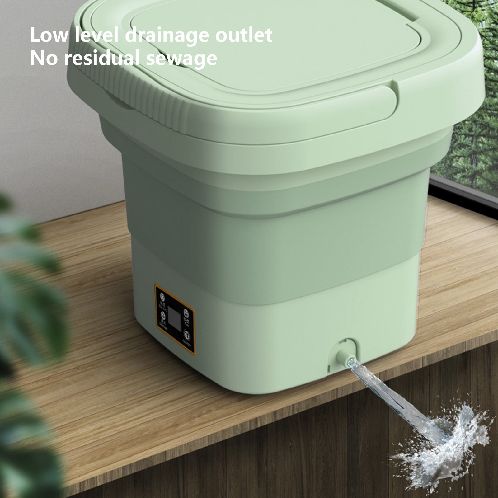 LEFTHIGH Home Portable Washing Machine Foldable Mini Washing Machine, Small Washing Machine for Underwear, Baby Clothes, Suitable for Apartments, Dormitories, Camping, Travel Christmas Home Decor