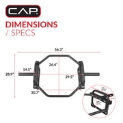 CAP Universal Olympic Trap-Shrug Bar (500 lb Capacity)