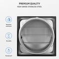 thumbnail image 3 of Calimaero VKE 4" inch Dryer Vent Cover Outdoor Stainless Steel Grille Dryer Vent, 3 of 7