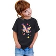 thumbnail image 4 of Toddler Shirt Girls 3t Cartoon Print Short-Sleeve T-Shirt Crew Neck Fashion Casual Preppy Shirt Girls' Tops, Tees & Blouses 6-7 Years,Black, 4 of 4
