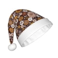 thumbnail image 2 of Fuzoiu Sunflowers Print Santa Hat Christmas Hat for Adults,Santa Hats with Pompom, Unisex Xmas Holiday Hat for Christmas New Year Festive Party Supplies, 2 of 6