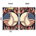 thumbnail image 5 of FORMRS Acrylic Clipboard with Low Profile Clip Standard A4 Letter Size, 12.5" x 9", Baseball Pattern, 5 of 8