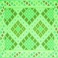 thumbnail image 1 of Ahgly Company Indoor Square Southwestern Green Country Area Rugs, 3' Square, 1 of 1