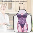 thumbnail image 3 of Delantal De Cocina Divertido 3D Impermeable Sexy Hombre Mujer Delantal Para Cocina Barbacoa Fiesta, 3 of 7