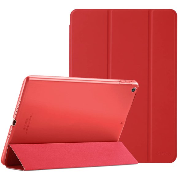 Funda ProCase Smart para iPad de 9,7 pulgadas (6.ª y 5.ª generación, 2018 y 2017), color rojo